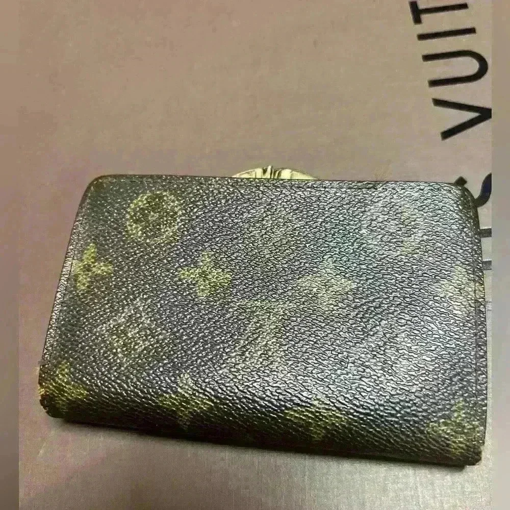 Authentic‎ Vintage Louis Vuitton Monogram Bifold Kiss Lock Wallet Sara - Picture 2 of 8